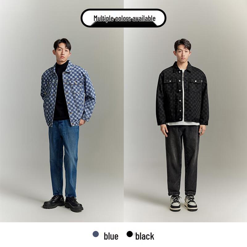 GXG Herren 2024 Bedruckte Jeansjacke