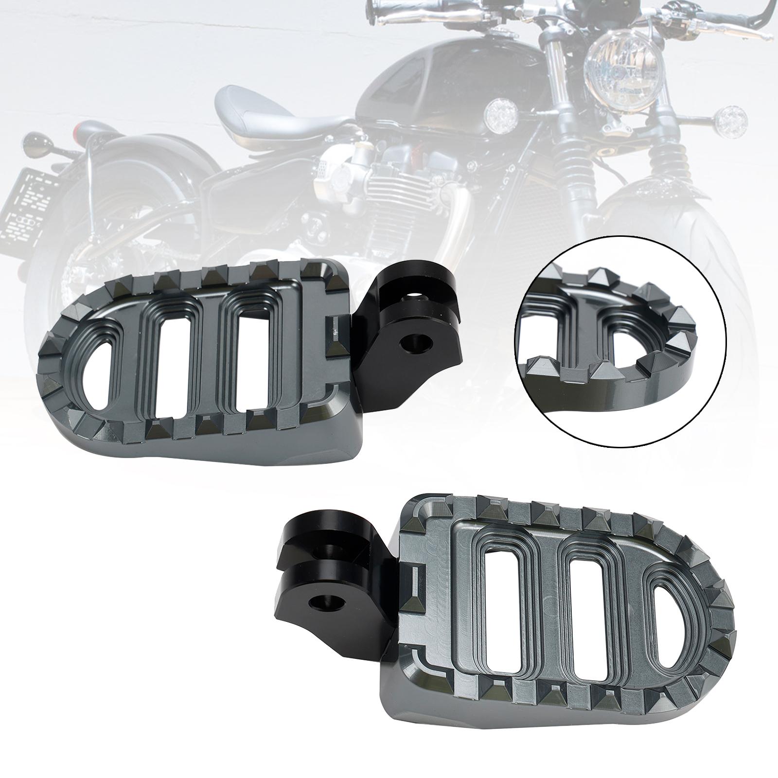 

Front Footrests Foot Peg fit for Bonneville T100 T120 2016-2022 Gray