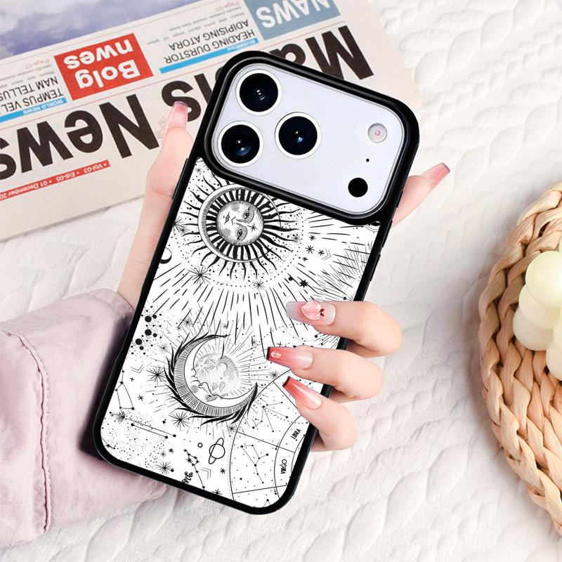 Love Sun Moon Phone Case For IPhone 17 16e 15 14 13 12 11 Pro Max Air Mini Soft Protective Cover