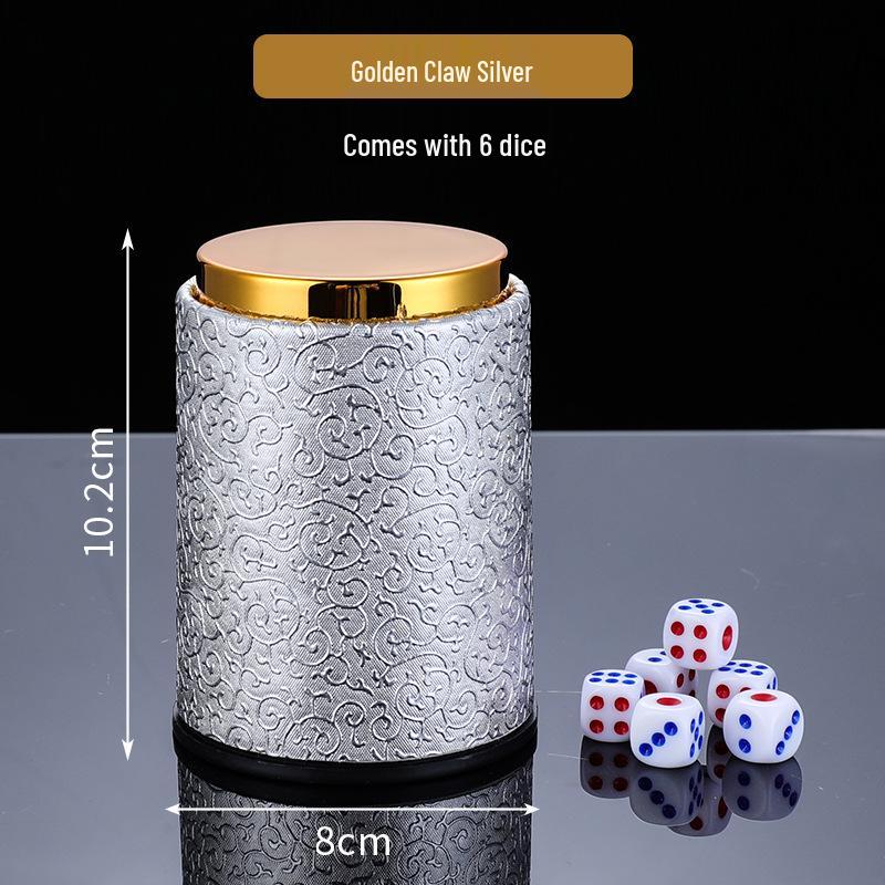 High-Grade Leather KTV Dice Shaker Cup for Bars and Nightclubs