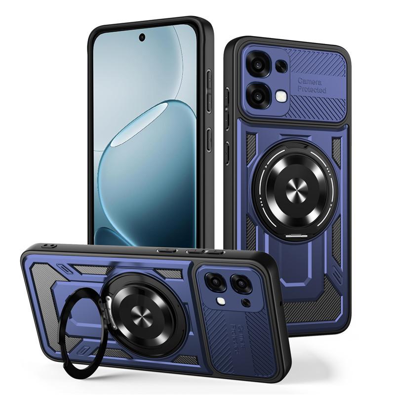 Applicable To OPPO A1X Excellent Armor 111 Rotating Bracket Mobile Phone Case Reno11Pro Wireless Charging Magnetic Protective Case