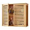 Bathroom Wall Cabinet, 2 Doors and Adjustable Shelf with 3 Height Levels, Over the Toilet Storage Medicine Cabinet Wall Mounted, Hanging Organizer