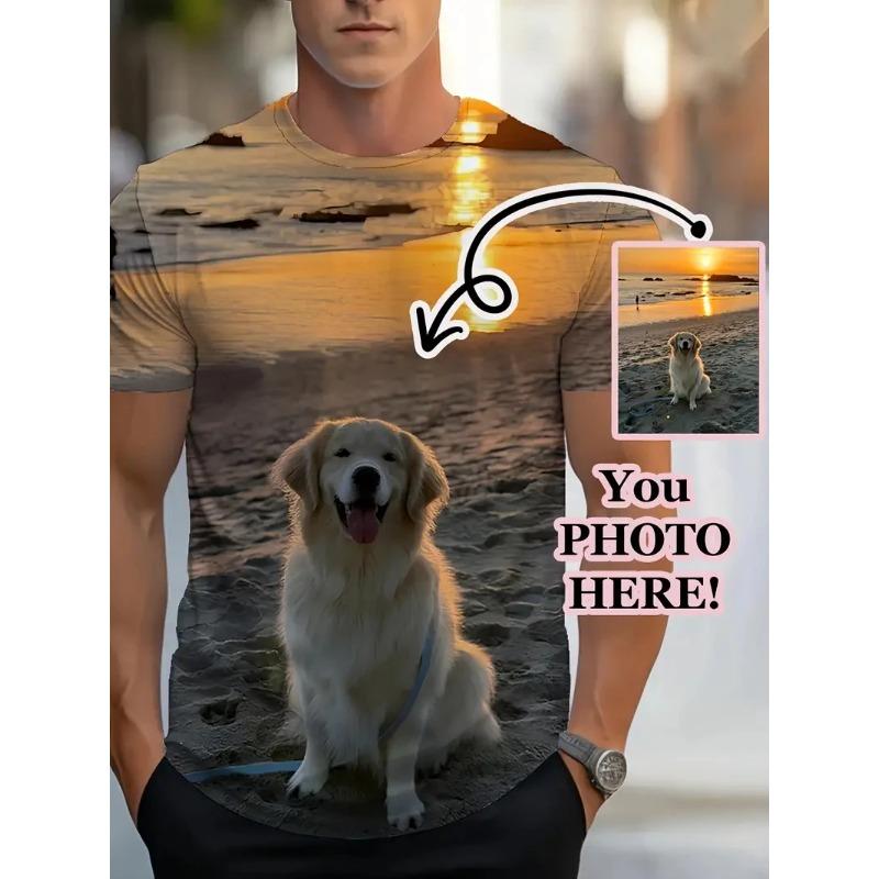 3D Printed Custom T-Shirts Summer Plus Size Tee Shirt Design For Drop Shipping Wholesale Unisex Tops Custom Diy Photo Men Shirts