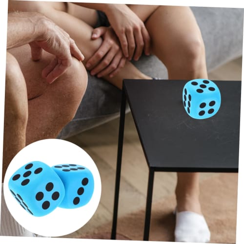 LRXIYODE 2 Large Dice, Lightweight Party Game Dice for Indoor and Outdoor Play, Teaching Aids and Board Game Accessories for Kids