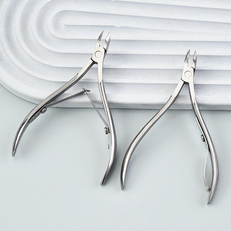 Stainless Steel Nail Art Cuticle Nippers and Tweezers for Hangnails and Ingrown Nails Removal