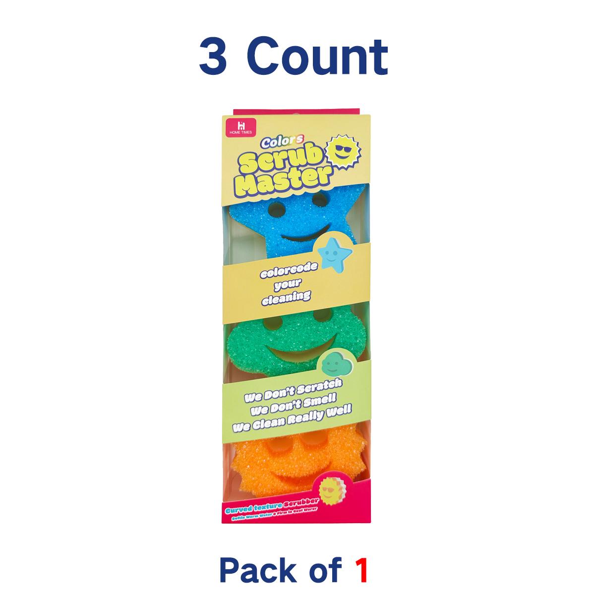 

Scrub Master Colors - Kitchen Sponge Variety Pack - Scratch-Free Multipurpose Dish Sponges - Stain & Odor Resistant