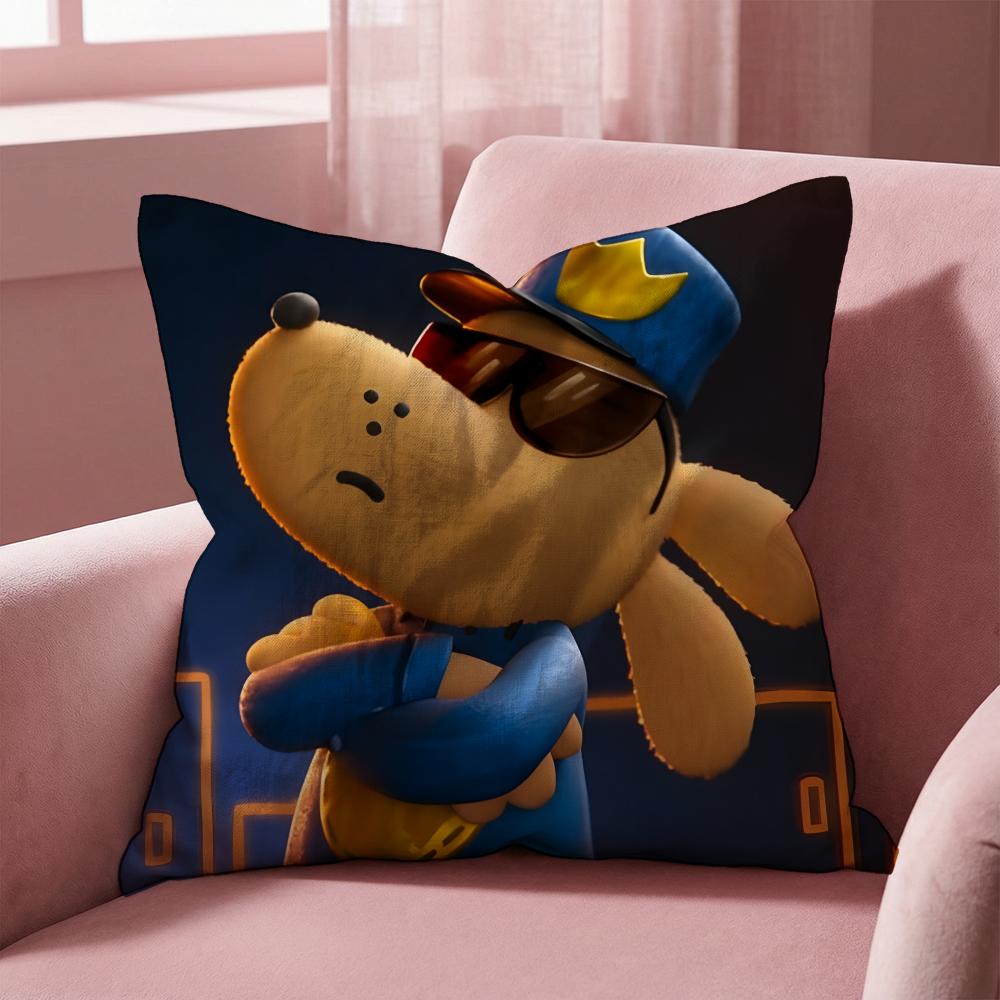 D-Dogman CARTOON Cushion Cover Multi-Scene Pillow Cover for Home & Car - Reversible, Soft & Durable for Daily Use