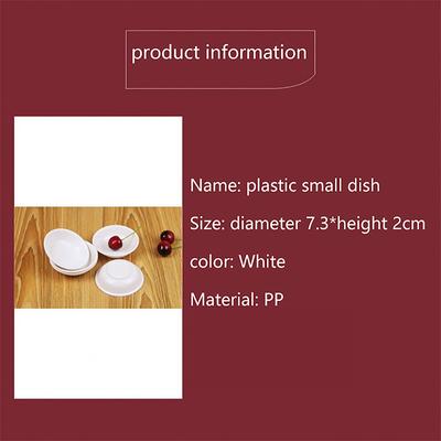 10 Pezzi Piattini Bianchi per Salse Condimenti Burro Senape Aceto per Sushi Soia Plastica Piatto Ciotola Sottopiatto Cucina Per Ristorante Casa Buffet