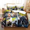 Broklyn-Nine-Nine Beding Set Einzelbett Twin Ful Quen King-Size Abmessungen Abmessungen Bettwäsche-Set Aldult Junge Jungen Schlafzimmer Bettbezug-Sets 3D-Druck