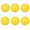 6 Τεμάχια Pickleball 74mm Ανθεκτικά 40 Τρύπες Εξωτερικού Χώρου Πολύχρωμες Μπάλες Pickleball Προπόνησης Και Ψυχαγωγίας Ρακέτα Μπάλα Για Αθλήματα Πρακτικής