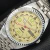 VINTAGE REFURBISHED CITIZEN AUTOMATIC JAPAN MENS GOLDEN DIAL WATCH A446843-1