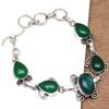 Green Onyx Gemstone Women's Gift For Her Silver Jewelry Bracelets 7-8 ''