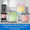 4 Pack Creami Pints with Lids, Replacement Ice Cream Containers Compatible with Ninja Creami, Reusable Storage Jars for Homemade Ice Cream & Smoothie