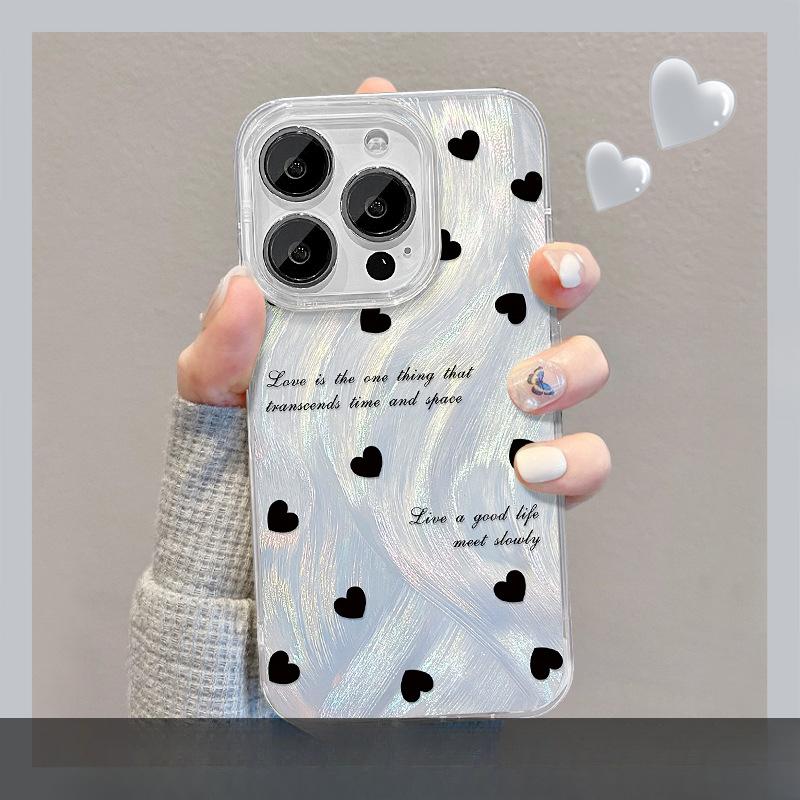Applicable To Opporeno12 Mobile Phone Case Vivos19 Full Screen Bow Bracket Xiaomi 14 Feather Yarn Polka Dot Love Heart