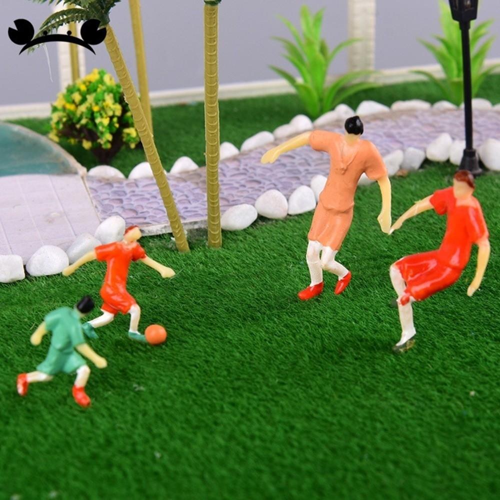 10pcs Mini Making Football Game Scene Colorful Football Sports People