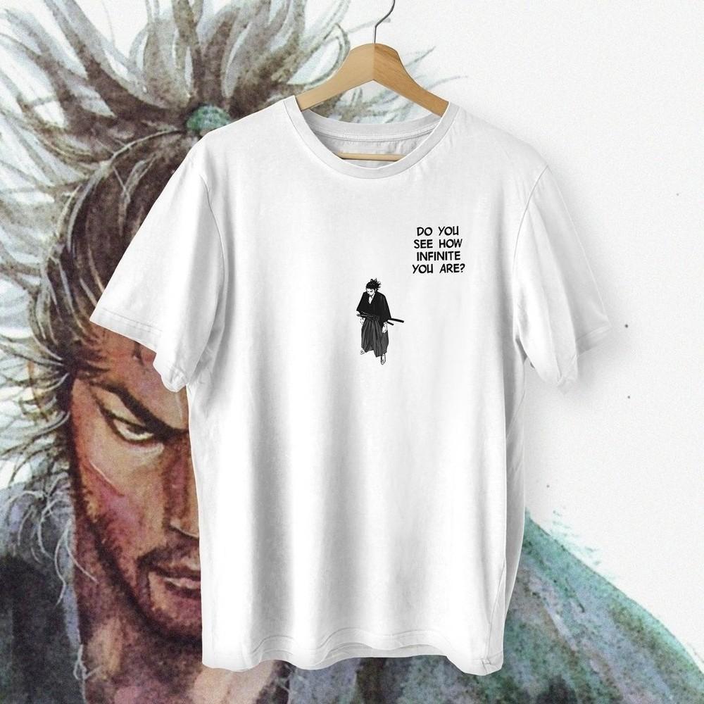 

Retro Vagabond Infinite Samurai Japanese Tee Unisex Short Sleeve Shirt S-5XL Unisex T-Shirt XXXXL