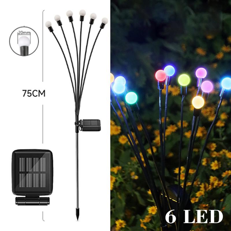 Solar LED Light Outdoor Garden Decoration Landscape Lights Firework Firefly Lawn Lamps Country House Terrace Balcony Decor Lamp