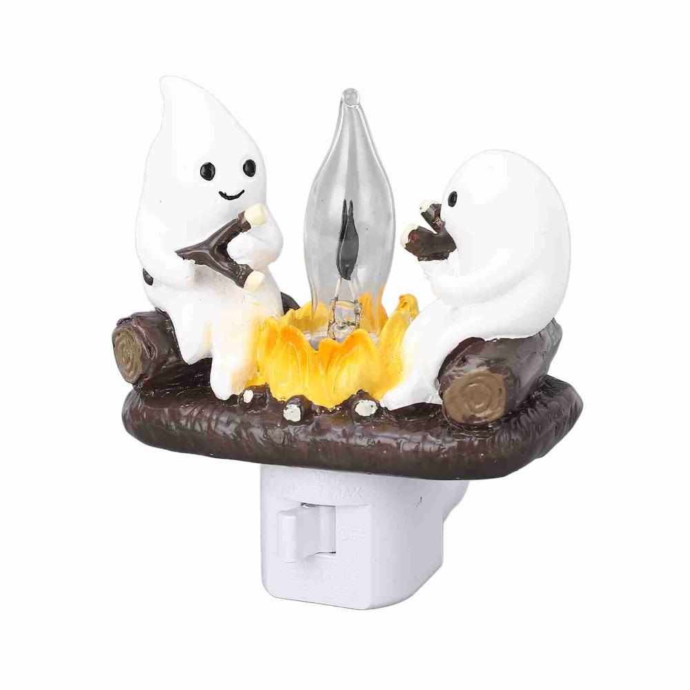 Ghost Campfire Flickering Nightlight LED Spooky Campfire Light Home Decor