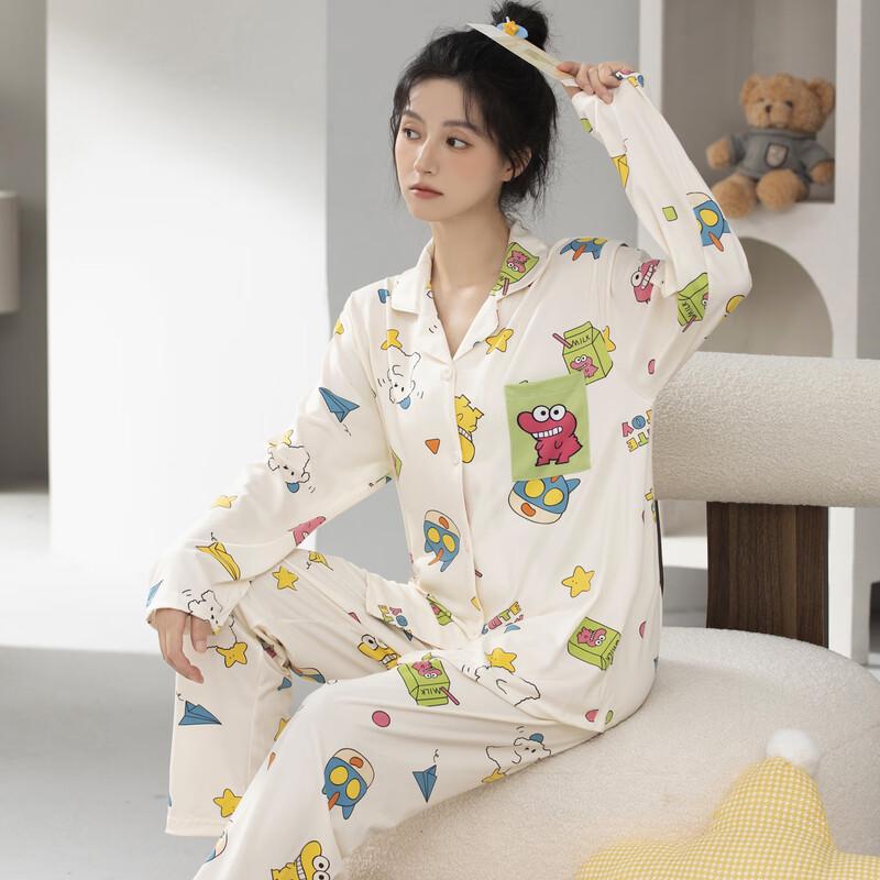 Women's Cute Cartoon Long-Sleeve Pajama Set