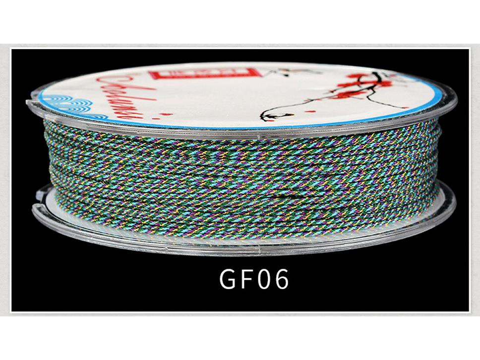 0.9mm Gold Color Hand-Woven Bracelet Rope for DIY Tassels