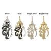 Black Gold Color Retro Brooch Pins Entwined Design Metal Material Double Dragon Brooch Commemorative Style Dripping Oil Finish