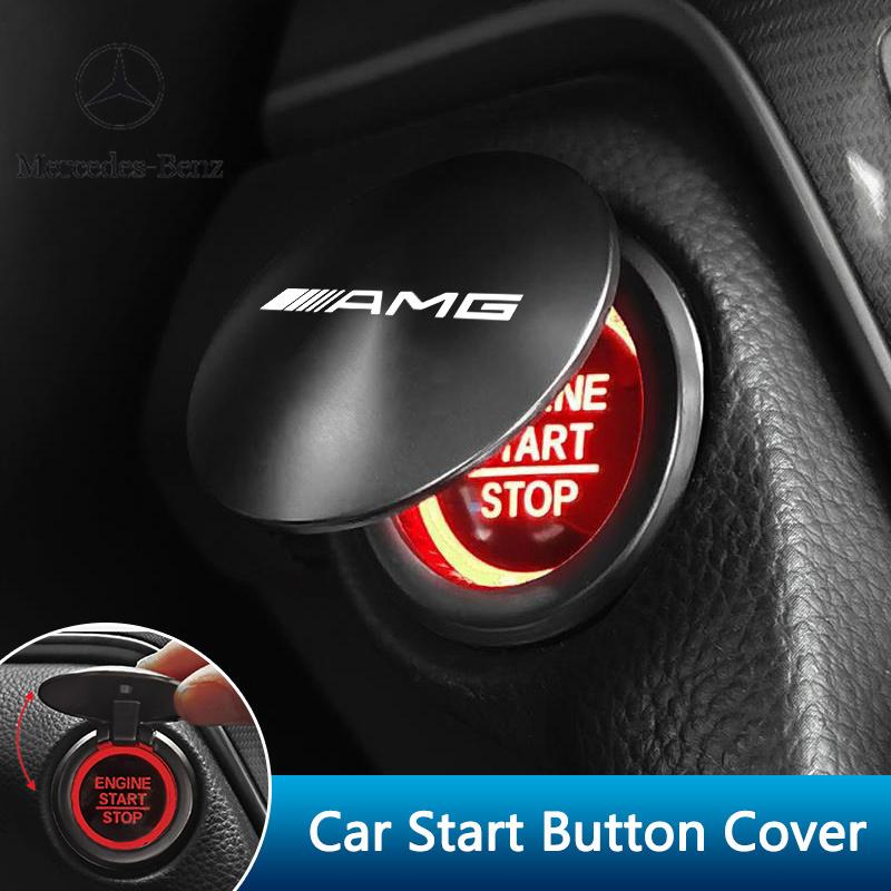 C200 E300 2026 Heiße Mode Auto Startknopf Abdeckung Ganzmetall Start Dekorative Abdeckung Für Mercedes Benz AMG W204 W205 W203 W211