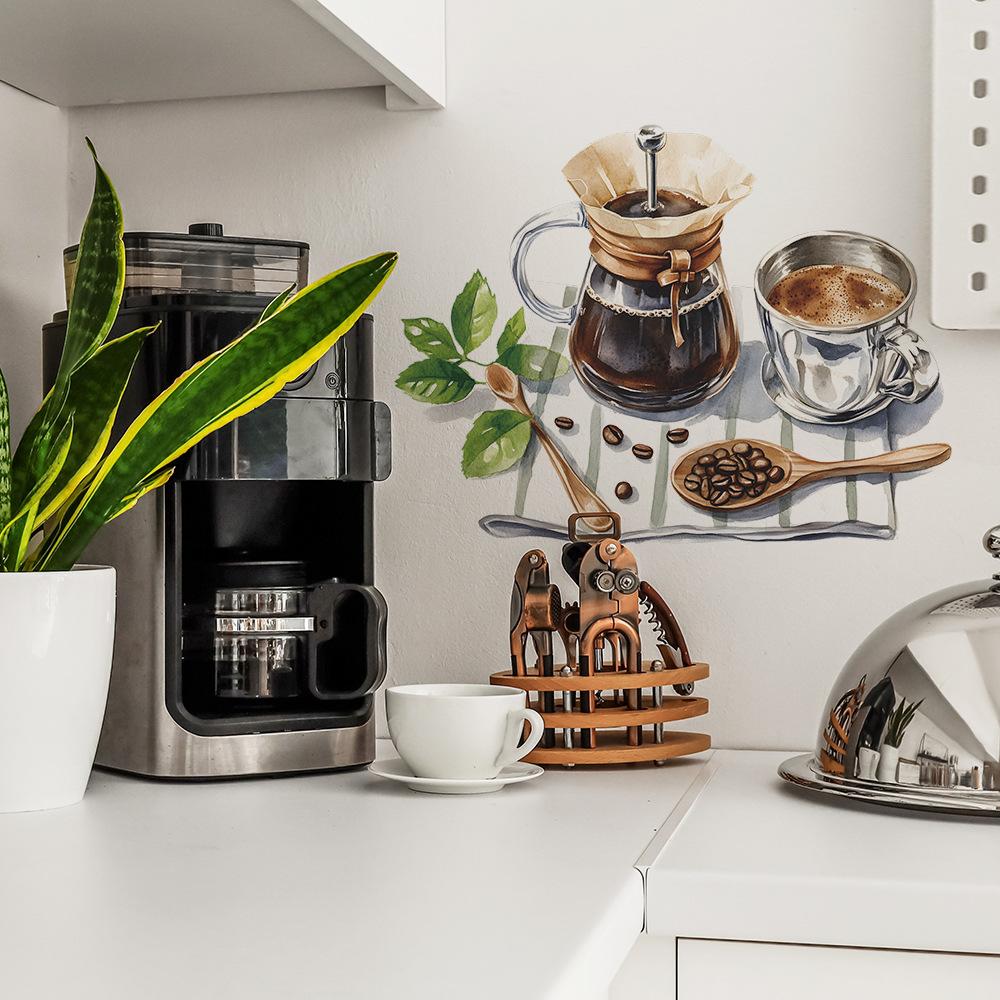 Einfache Kaffeetasse Coffee Shop Restaurant Wand Verschönerung Dekoration Wandaufkleber