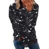 New Autumn Women's Thickened Printed Loose - Fit Pullover Sweatshirt with Crew Neck and Long Sleeves