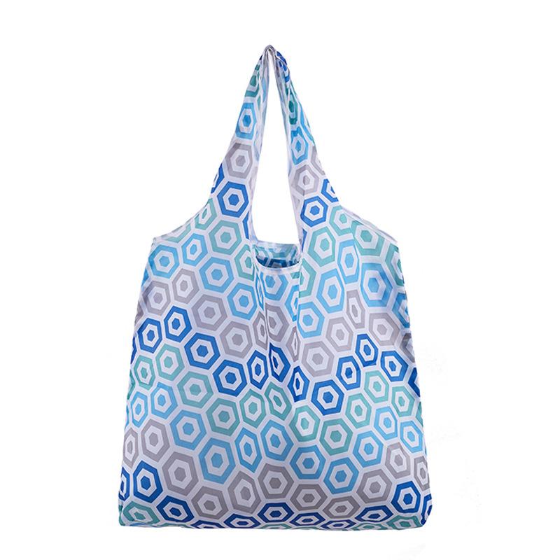 Reusable Shopping Bags Women Foldable Tote Bag Portable Cloth Eco Grocery Bag Folding Large Capacity Fruit Vegetable Handbags