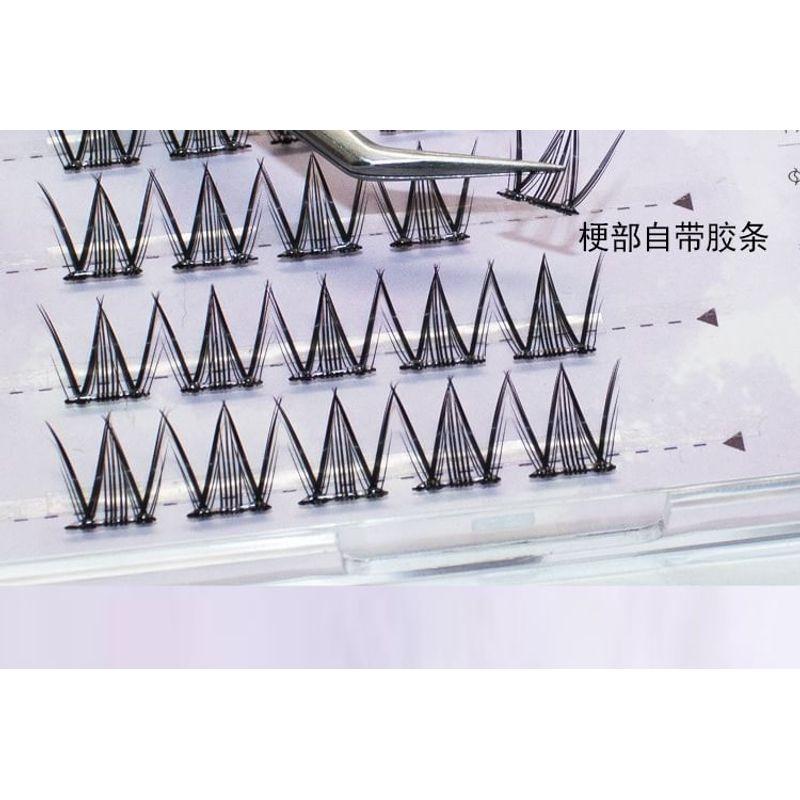 LuxeFlutter - Doll Eye Volume Cluster Glue-Free False Eyelashes
