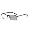 Business Multifocal Pochromic Reading Glasses for Men Quality Progressive Anti-Blue Light Fashion Eyewear Near-far Eyeglasses