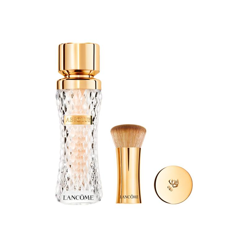 Lancôme makeup set Jing Chun Zhen Yan Essence Liquid Two-piece set: Jing Chun Zhen Yan Essence Liquid Foundation #100 35ml + foundation brush розовый