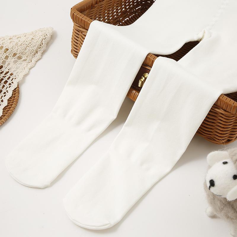 

Детские хлопковые колготки для танцев — антипиллинговые, высокоэластичные, приятные для кожи, подходят для весны и осени Size M белый