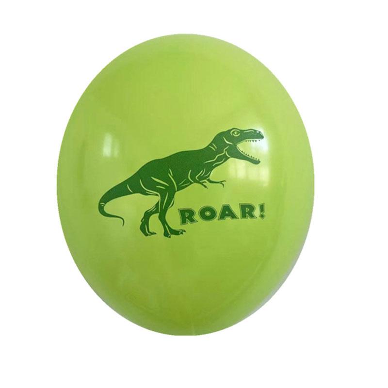 Children's Dinosaur Theme Birthday Party Decoration Balloon - Cute Tyrannosaurus Rex And Pterosaur Cartoon Print Balloon