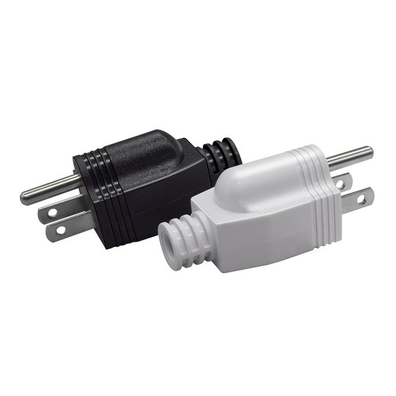 American Detachable Plug American 15A AC Electrical Power Male Plug Adaptor Adapter Wire Rewireable Extension Cord Connector