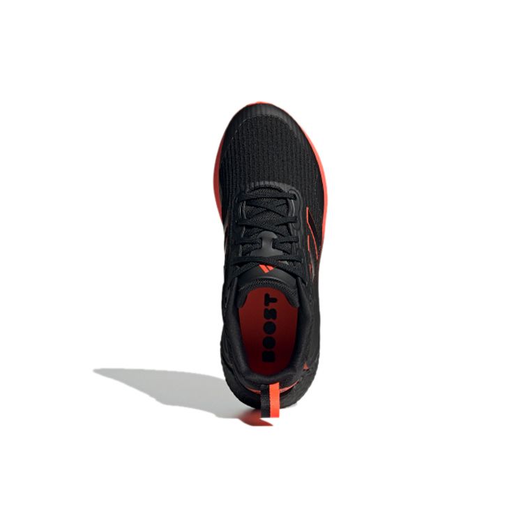 Adidas Alphalava Comfortable Outdoor Sports Breathable Fabric Low-Top Marathon Running Shoes Unisex Running Shoes Black Red H05040