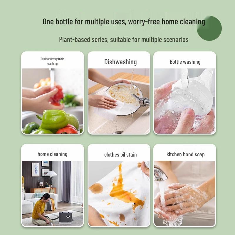 Household Dish Soap: Safe for Tableware, Vegetables, Removes Pesticide Residue, Gentle On Hands, Cold Water Detergent.