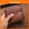 New Arrival Men's Wallet Short Wallet Men's Youth Business Casual Horizontal Wallet Fashion Large Capacity Soft Leather Wallet