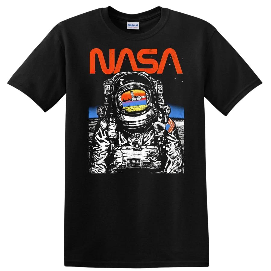 NASA Astronaut Vintage Retro Graphic T Shirt Space Exploration Tee XL