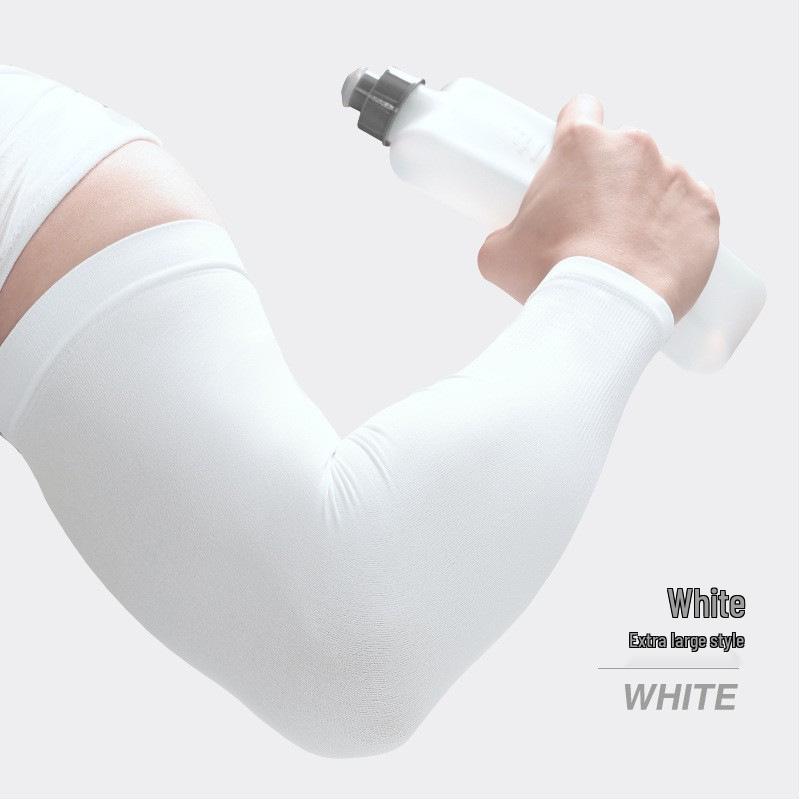 Unisex Anti-UV Cooling Arm Sleeves for Summer Cycling & Driving - Breathable Ice Silk