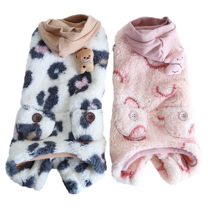 Petstyle Pet Dog Four-Legged Sweater Dachshund West Highland White Terrier Poodle Devon Rex Cat Warm Plush Fall Winter Cute
