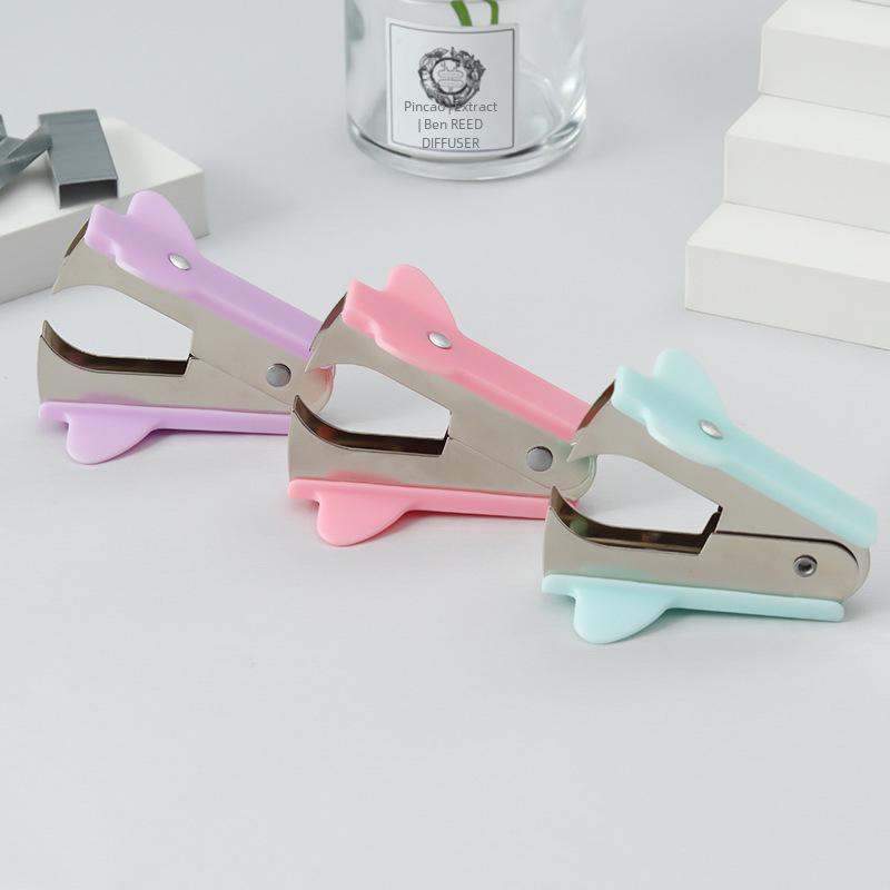 Portable Macaron Color Mini Staple Remover for Office and Home Use