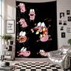 Wall TapestryCourage The Cowardly Dog Art Hanging Cloth Decorative Background Cover for Room Decoration
