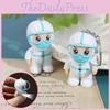 Porte-clés LED Mini Docteur Infirmière Ange Dessin Animé Mignon Pour Décoration Et Cadeau