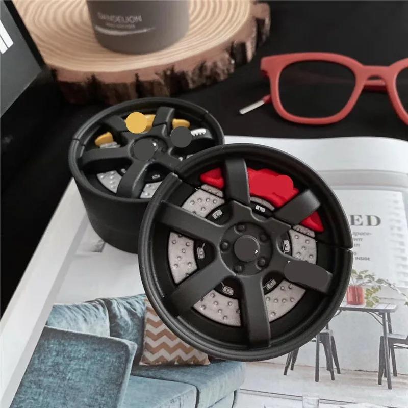 3D Car Wheel Cover for AirPods 4 Case 2024 Soft Silicone Cartoon Wireless Earphone Case for AirPods Pro 2 Cover Charging Box