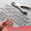 100 Loose Leaf Binder Rings and Hole Puncher Binding Tool Set
