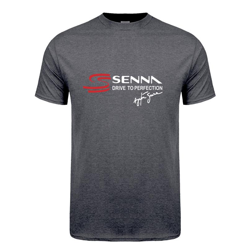 Ayrton Senna T Shirt Unisex Short Sleeve Cotton Senna Drive To Perfection Tshirt Top Tees Tshirts Lh148