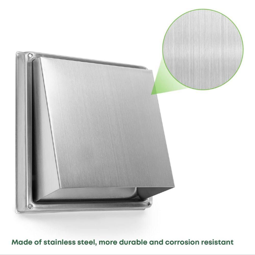 Durable Dryer Vent Cover Non-Return Flap Extractor Wall Vent Ventilation Outlet Ventilation System