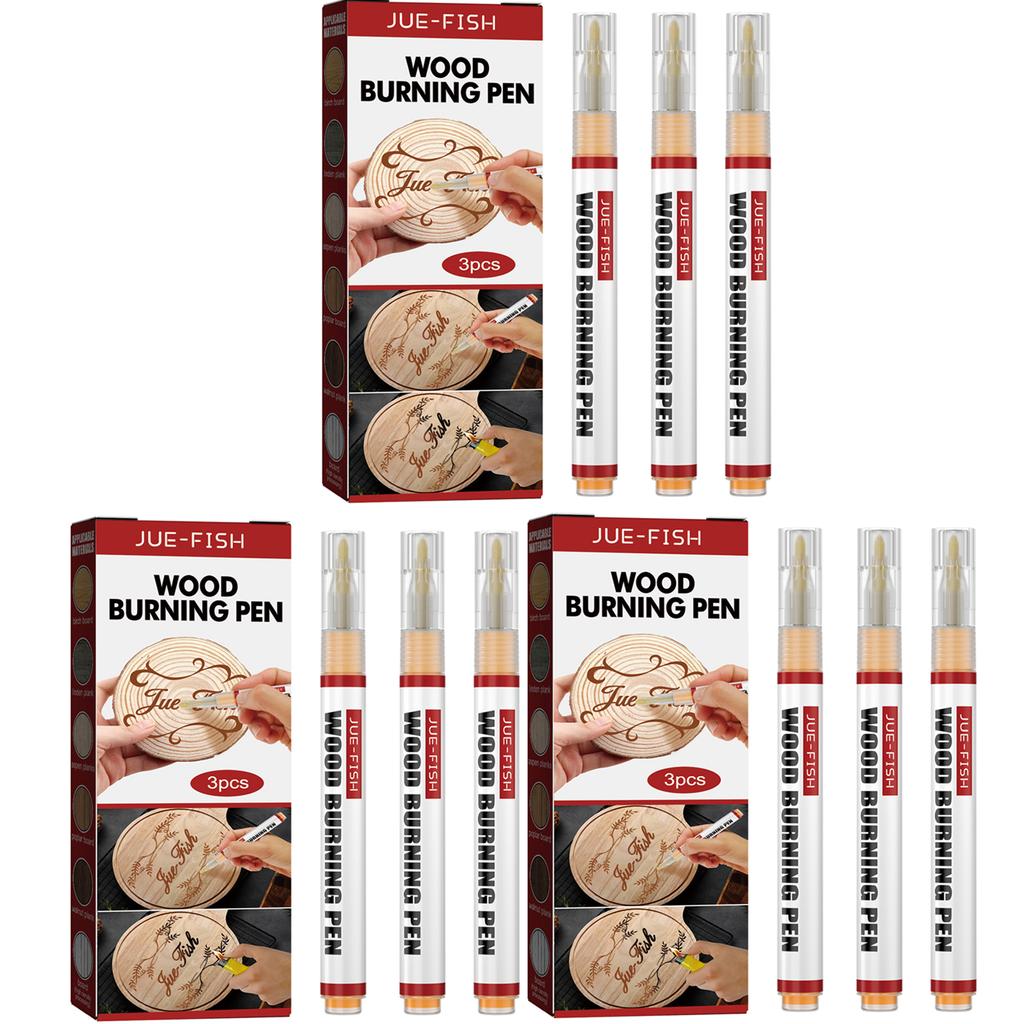 Wood Burning Pen Quickly Depict Beautiful Patterns Handmade Wood DIY Ink Evenly Distributed Safe Ingredient Wood Burning Pen Set