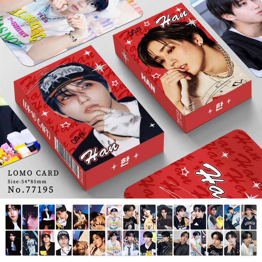 Skzoo Straykids 30Pcs Double-Sided Lomo Photocard Felix Han Ji-Sung In Greeting Card Kpop Fan Collection In Stock